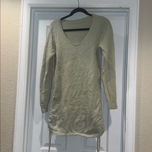 Light green sweater dress